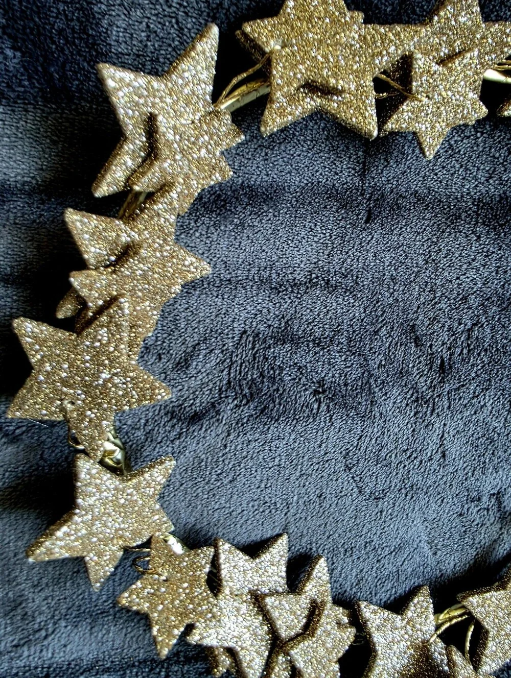 Bundle of 2 Texas House Glitter gold Star Wreath 11.2